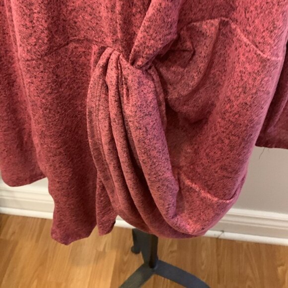 Lily Morgan Knit Front Twist Silver Accent At Shoulder Sweater - Picture 3 of 6